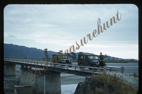 Ponte jeep militare 35mm slide - ponte,