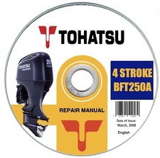 Tohatsu BFT250A (Honda BF250A) - 4 stroke manuale officina fuoribordo