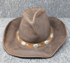 Cappello Miraldi original USA da cowboy country style in vera pelle ispirazione