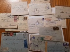 Lotto 12 LETTERE WW2 PRIGIONIERI GUERRA POSTA MILITARE ECC INTERESSANTE 
