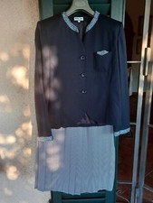 COMPLETO GIACCA, GONNA E CAMICETTA COLORI BLU SCURO E BIANCO MARCA: BLOW UP