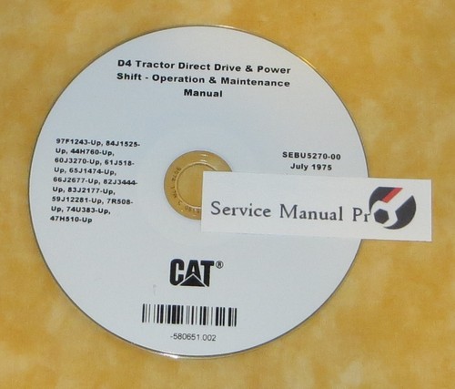 Sebu5270 cat caterpillar - caterpillar, d4