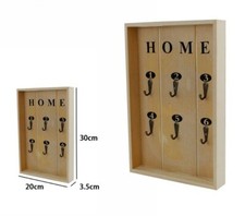 Portachiavi In Legno Naturale 6 Posti Decoupage Home dfh