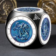 Roycevon Set Dadi DND Spinner 7 in 1, Dadi Drago D e D in Metallo con Confezione Regalo