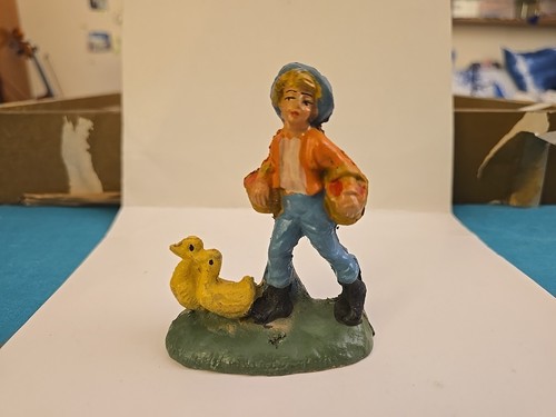 Personaggio presepe vintage - presepe,