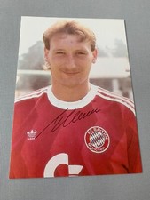 UWE TSCHISKALE Bayern Monaco firmata Commodore cartolina autografata 10x15