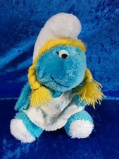*PF1 Peluche vintage Puffi Smurfs Virca Made in Korea  1982 Puffetta 19 cm
