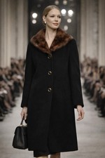 Cappotto vintage nero cashmere