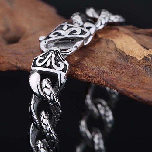 Bracciale uomo gioielli biker - bracciale,