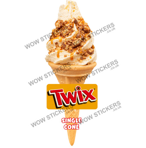 Adesivo furgone gelato twix - adesivo,