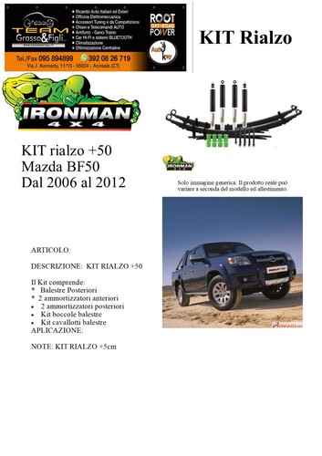 Kit rialzo off road - for, mazda