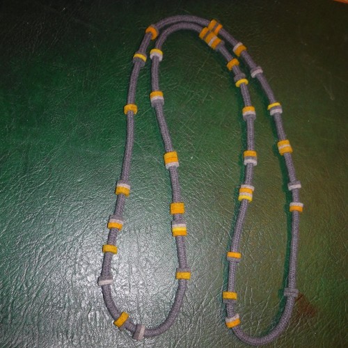 Collana feltro grigio blu - in,