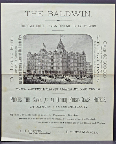 1880 baldwin hotel - baldwin, san