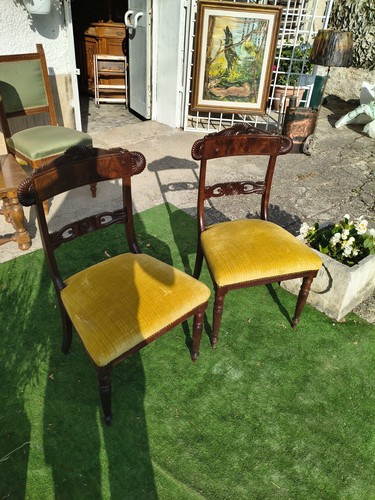 Coppia sedie stile regency
