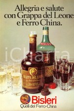 1970 ca MILANO - BISLERI Grappa del leone FERRO CHINA *Pannello pubblicitario 1