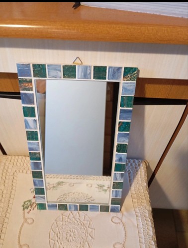 Specchio fatto mano con - specchio,