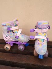 pattini bambina 30/33 regolabili con giochi di luce su ruote in movimento 