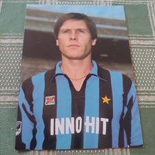 CARTOLINA CALCIO INTER GABRIELE ORIALI SPONSOR INNO HIT 1980/1981 MIS 10 x 15 cm