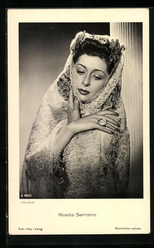 Cartolina attrice rosita - attrice,
