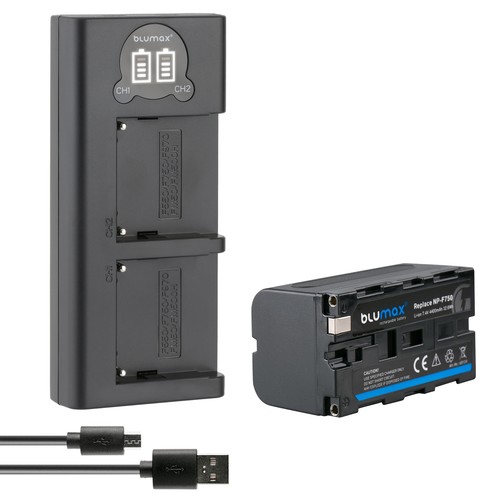 Batteria caricatore lcd - batteria, per