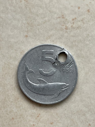 Lire del 1953 moneta - del,