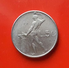 50 LIRE 1979 ERRORE SENZA 1 DATA E CON PRIMO 9, R E 0 VALORE EVANESCENTI [A620]