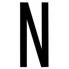 lettera adesiva per targa