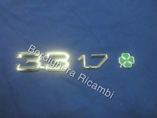SCRITTA SIGLA TARGHETTA FREGIO STEMMA BADGE ALFA ROMEO 33 1.7 QUADRIFOGLIO VERDE