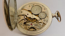 vintage orologio da tasca argento funziona MIDO silver pocket watch works A206