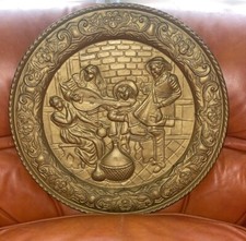 Vintage Brass Decorative Plate