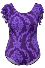 Costume da bagno donna Ulla Popken taglie forti ornamenti volant spalle