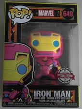 Funko Pop! Marvel n°649 : IRON MAN Black Light - Edizione Speciale
