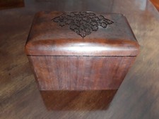 PORTASIGARETTE IN LEGNO CON INTARSI FLOREALI