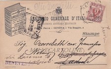 GENOVA: testatina illustrata "Annuario Generale d'Italia"  1908