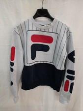 Fila felpa sweatshirt maglietta t-shirt  jacket donna woman tg XS blu sweater 