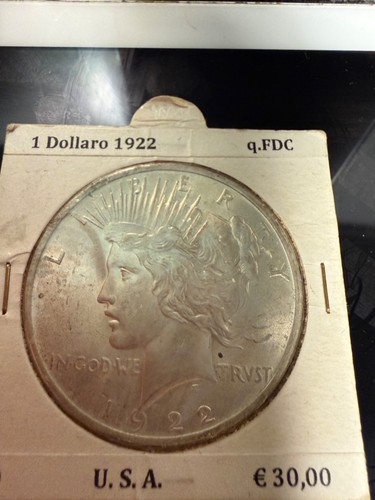 1922 dollaro d - dollaro, d'argento