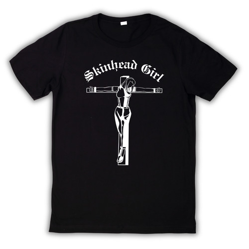 Crucified skinhead girl