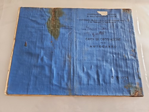 Carta circolazione epoca - carta,