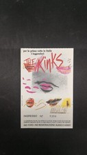 Biglietto The Kinks World Tour Rolling Stones Milano 13 Dicembre 1987
