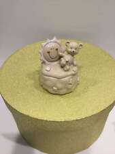 Bomboniera Nascita Battesimo Orso Orsetto Rosa Scatola Resina