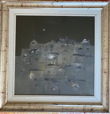 QUADRO BACOSI  - NOTTURNO - 60x60 - OLIO SU TELA - FINE ANNI '70.