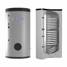 BOLLITORE ACCUMULO 300 LT - BOLLY2 ST FB WB 300 V003 CON 2 SCAMBIATORI FISSI