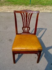 4 antiche sedie Chippendale prodotte in Inghilterra tra il 1750 e il 1760