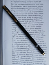 "PIERRE CARDIN" Penna a sfera, vintage, colore nero e oro, metallo, 13 cm.