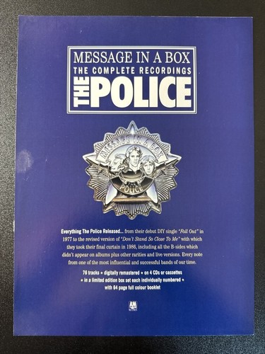 The police message - in, box