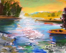 MARCO ZAMBRELLI - TICINO - OPERA UNICA - PASTELLO SU CARTA