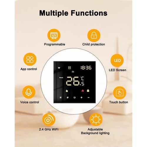 Termostato wifi touchscreen - wifi,