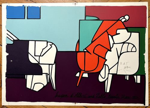 Valerio adami lithographie - valerio,