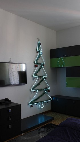 Albero natale muro - albero,