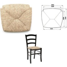 RICAMBIO SEDIA IN PAGLIA FONDO